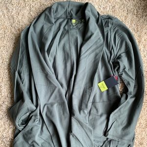 Xersion Olive Green Cotton Cardigan Long